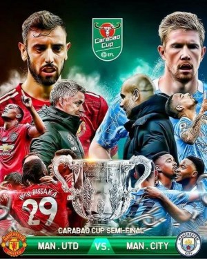 Carabao Cup Semi-Final Manchester United vs Manchester City