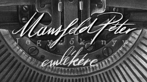Jegyzökönyv - Mansfeld Péter Emlékére