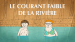 Le courant faible de la rivière