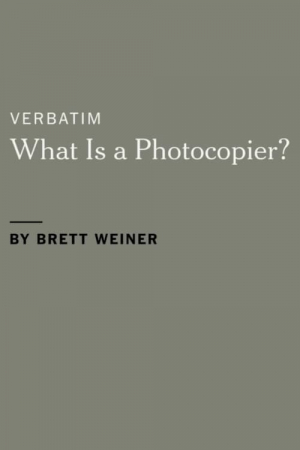 Verbatim: What Is a Photocopier?