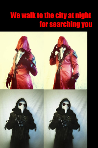 We walk to the city at night for searching you