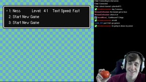 Playing Earthbound with one hand holding a tomato (3)