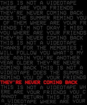 They're Never Coming Back