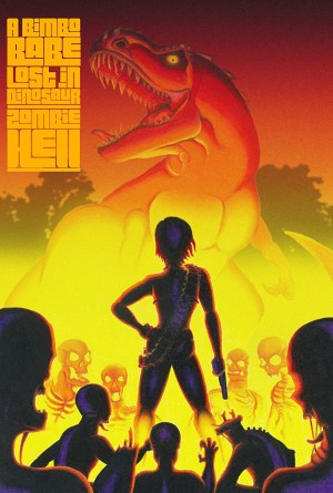 A Bimbo Babe Lost in Dinosaur Zombie Hell