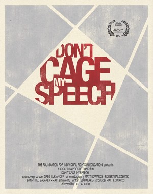 Don't Cage My Speech! A Student Schools His College